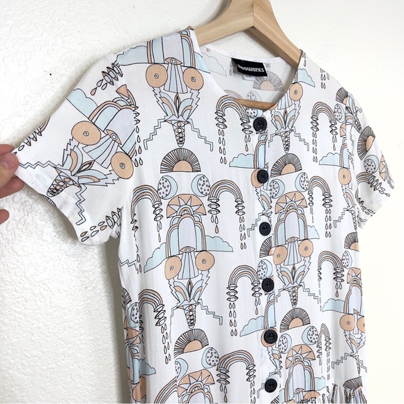 Nooworks Bridge Print Button Front Dress - Picture 3 of 8